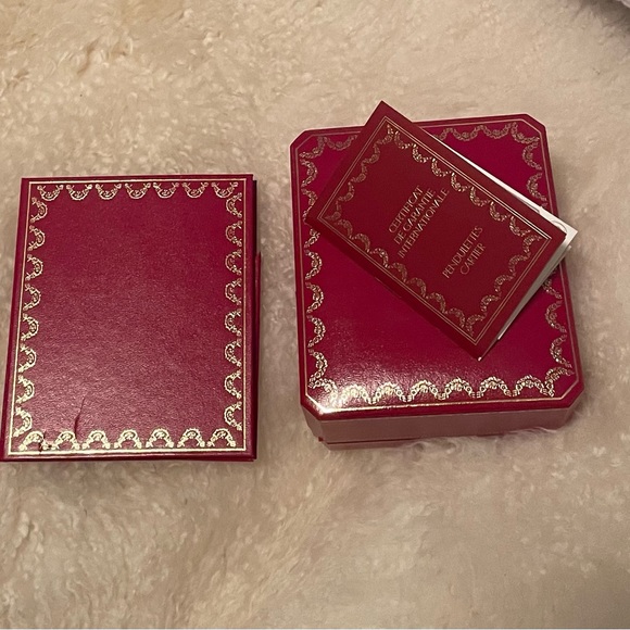 Cartier clock authentic. Never used. Saphires on the back. - Picture 4 of 6